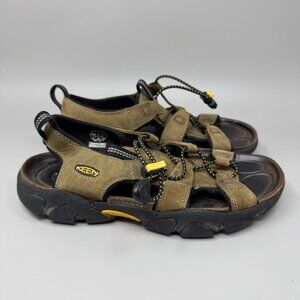 Keen Waterproof Hiking Sandals Womens 8 Sarasota Brown Leather Casual 1004907